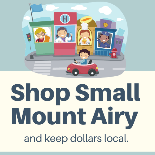 Shop Small Mount Airy Logo