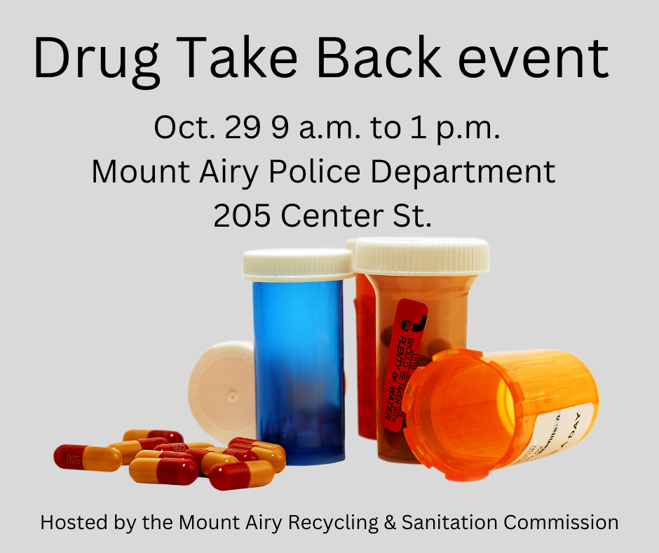 Drug Take Back event Oct. 29 