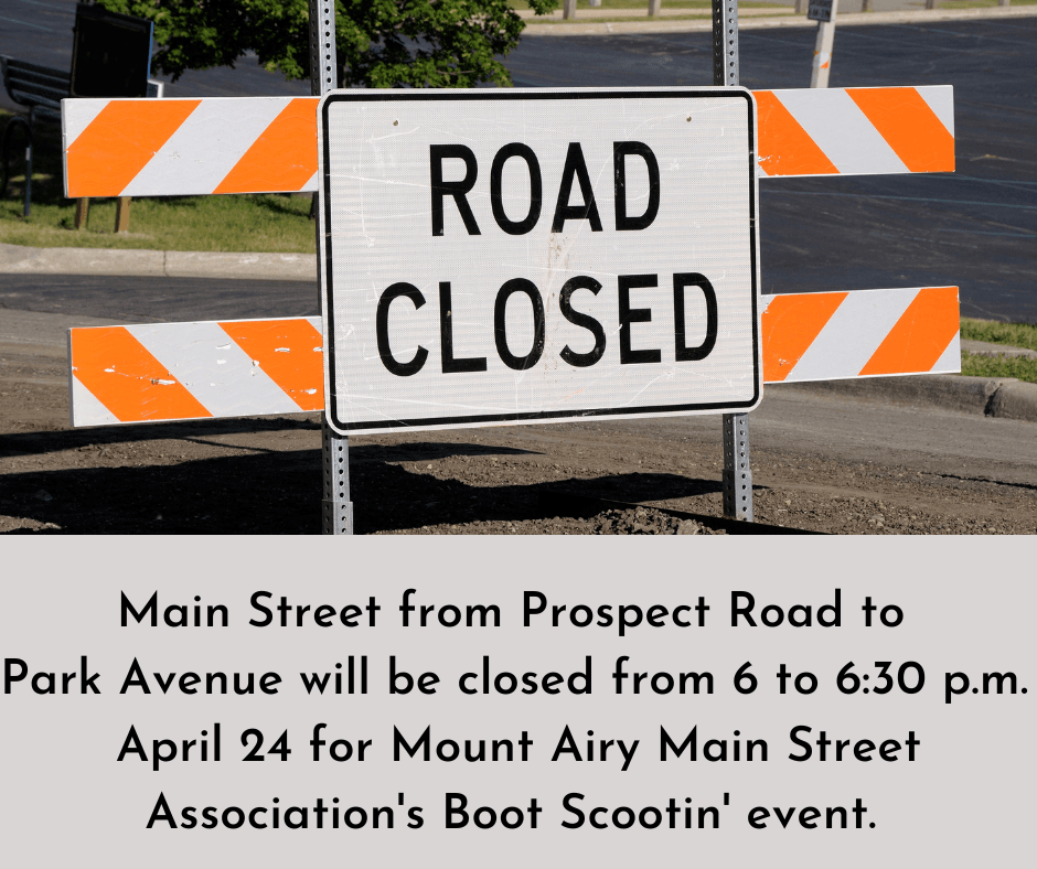 Road Closure Main Street 