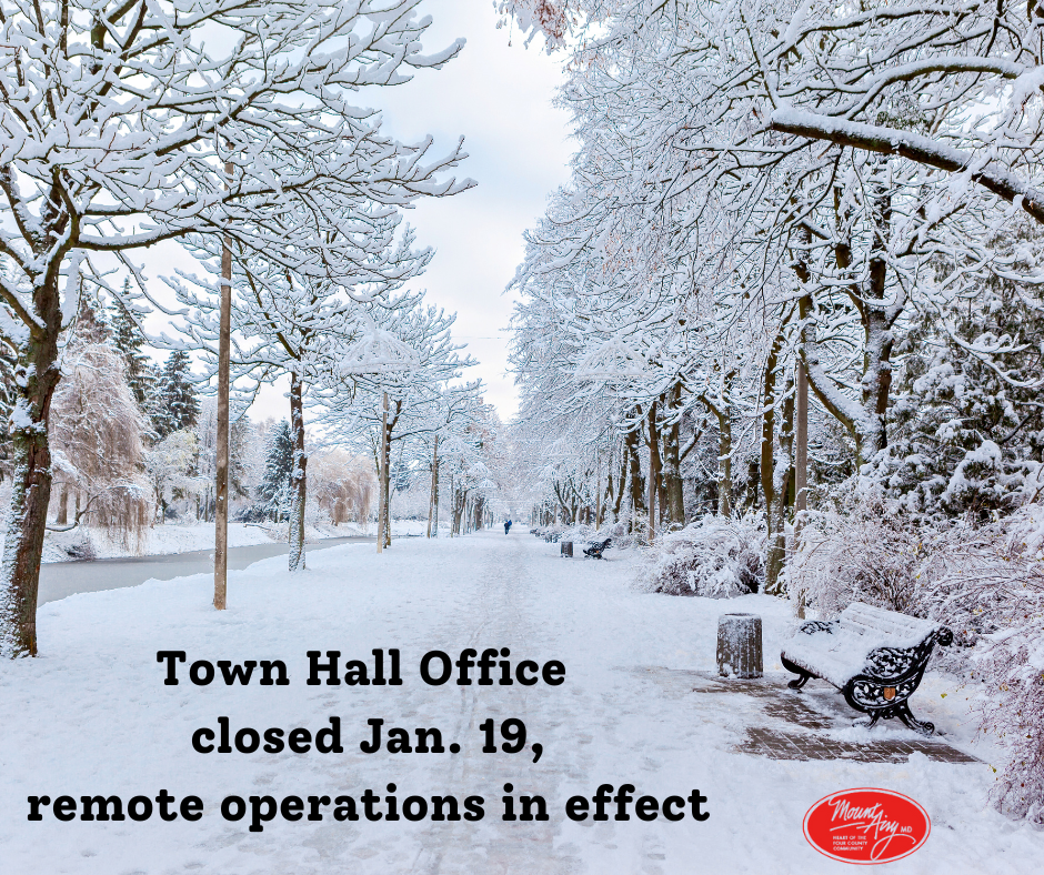 Town Hall Office closed Jan. 19