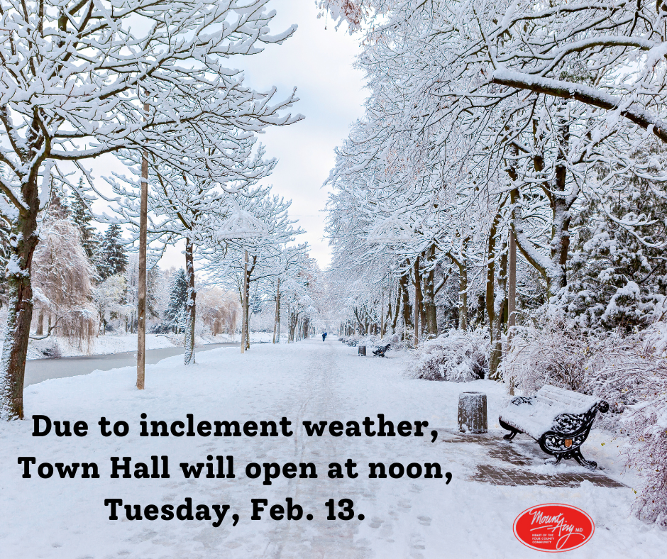 Town Hall opening at noon Tuesday, Feb. 13. 