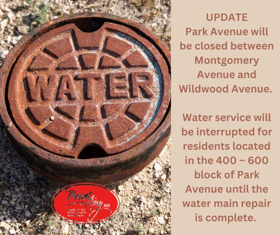Public Works is on the scene of a water main break on Park Avenue. (1)