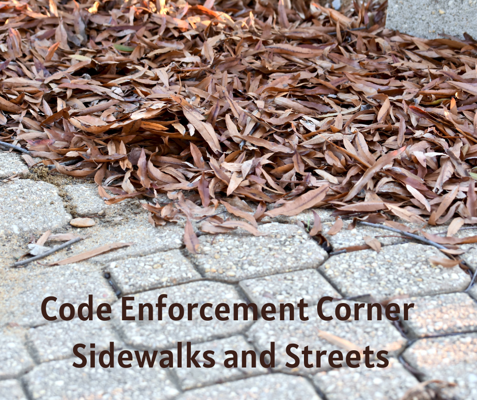 Code Enforcement Corner --