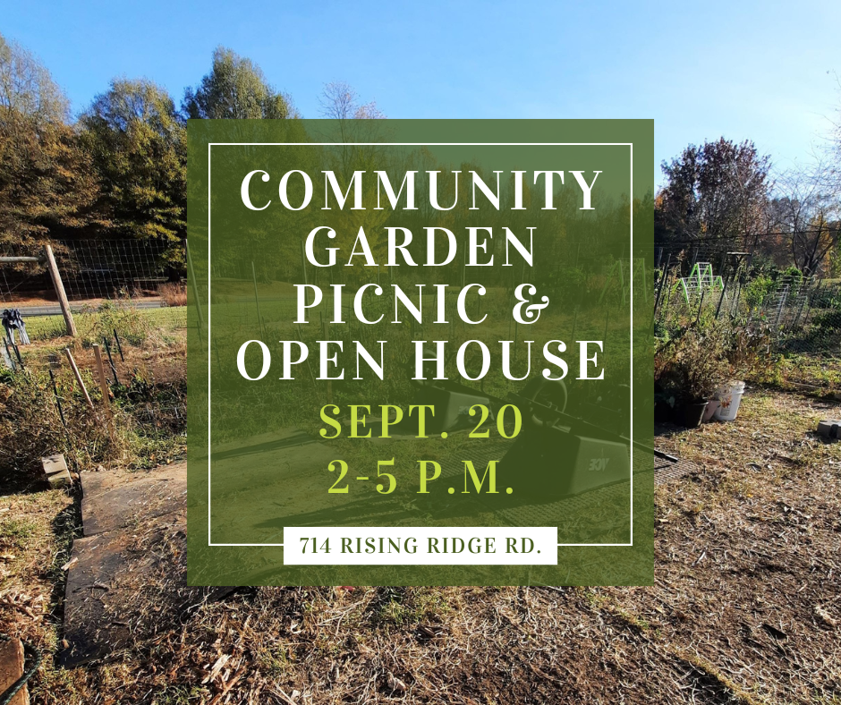 Community Garden picnic and open house