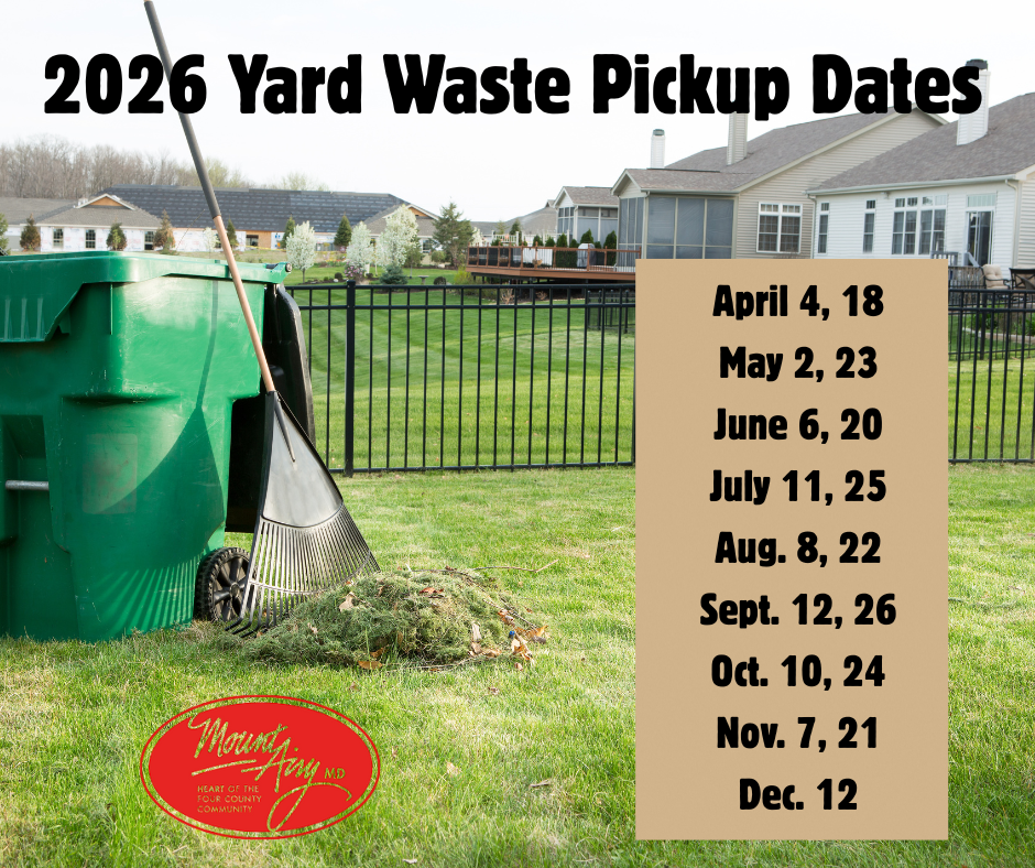 2026 Yard Waste Pickup Dates