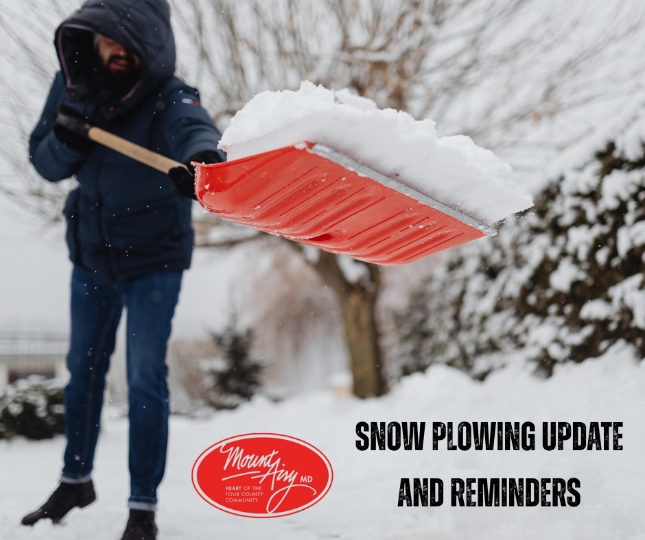 Snow plowing update and reminders